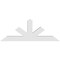 Ekena Millwork Saratoga Architectural Grade PVC Gable Bracket, 72"W x 27"H x 6"D x 6"F, 9/12 Pitch GBP072X27X0606SAR00 - alternate 3